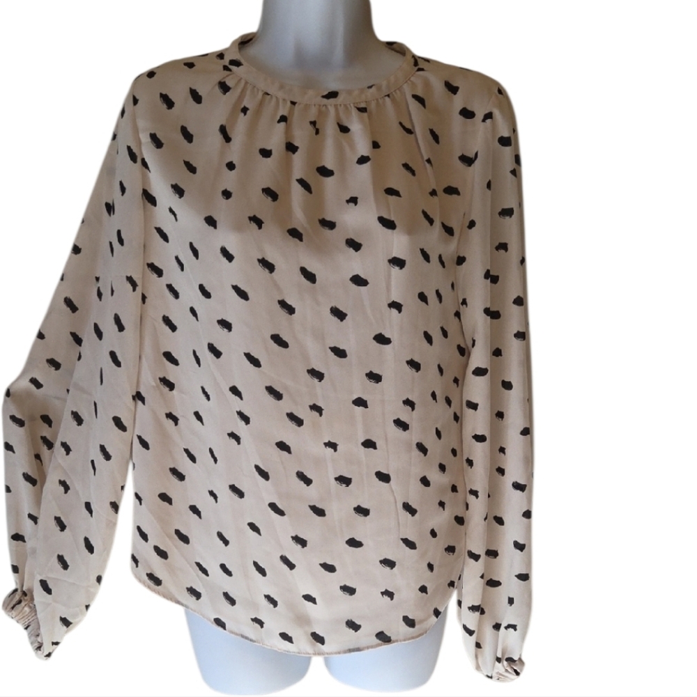 H&M Cream Blouse with Black Dots - Picture 7 of 7